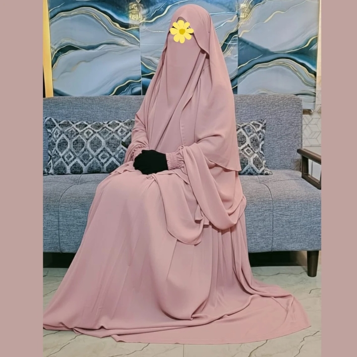 Cherry Fabrics Hoodie Hijab, Nose Niqab & Burkha Set Muttaki101