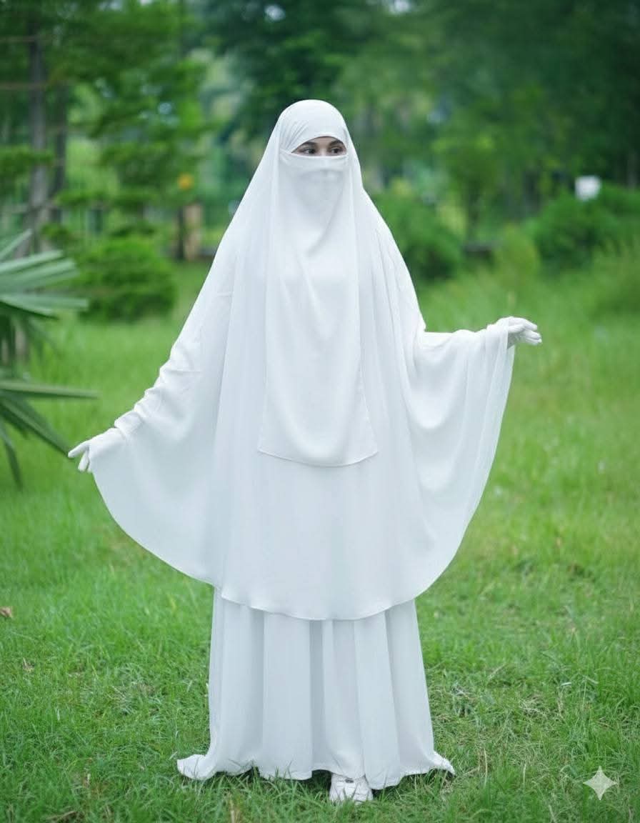 Cherry Fabrics Hoodie Hijab, Nose Niqab & Burkha Set Muttaki102